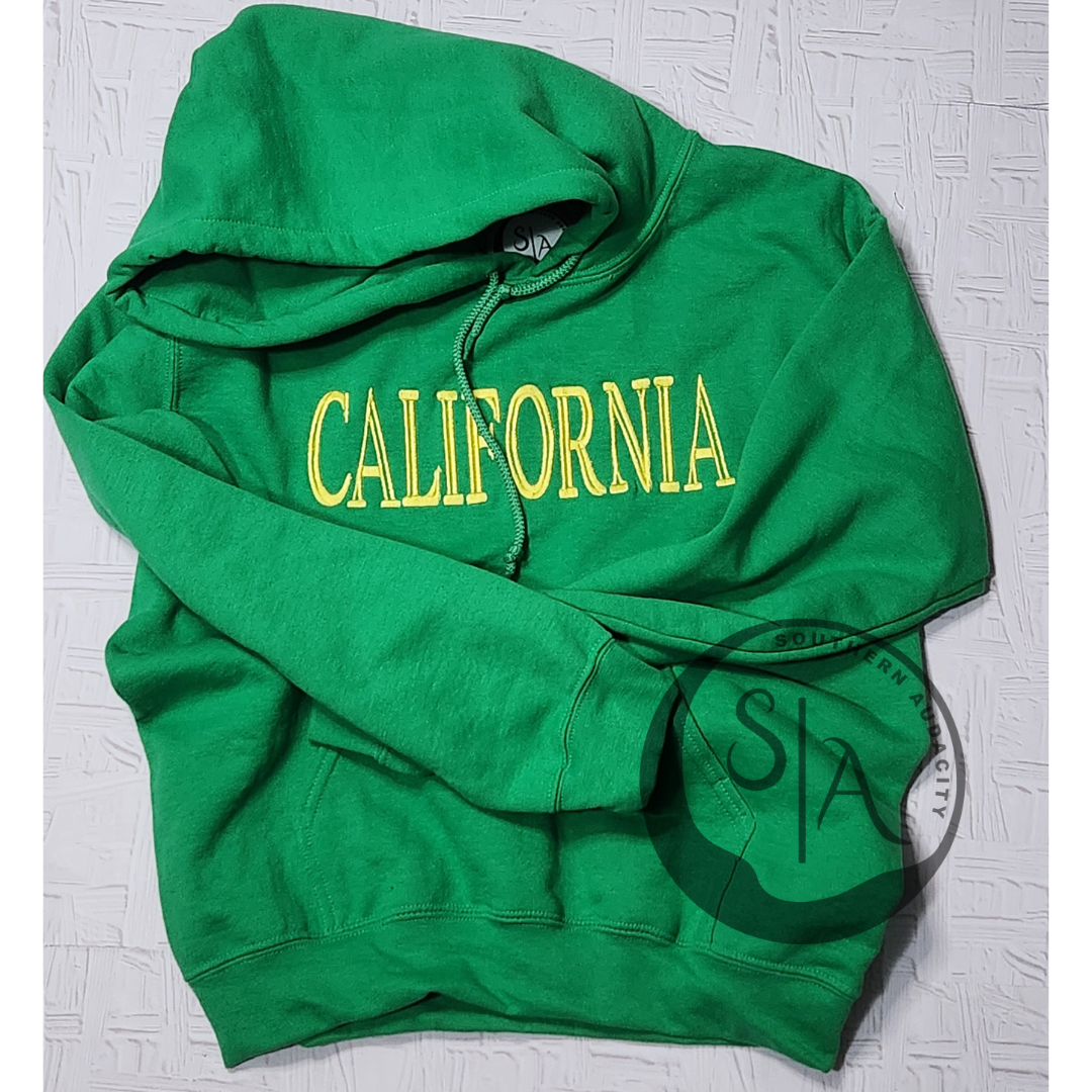 "Where You're From" Embroidered Hoodie