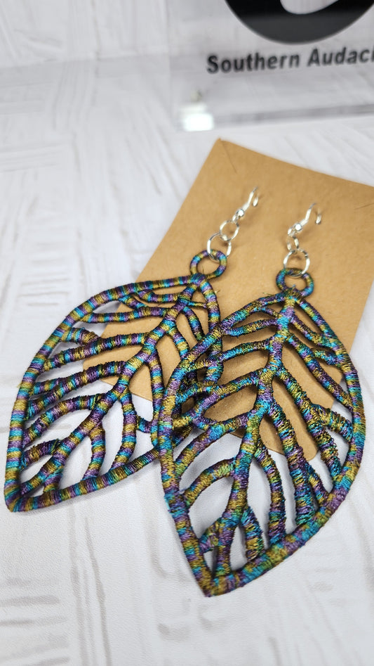 Free Standing Lace Earring-Variegated B