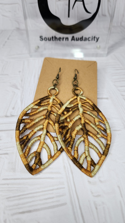 Free Standing Lace Earring-Variegated C