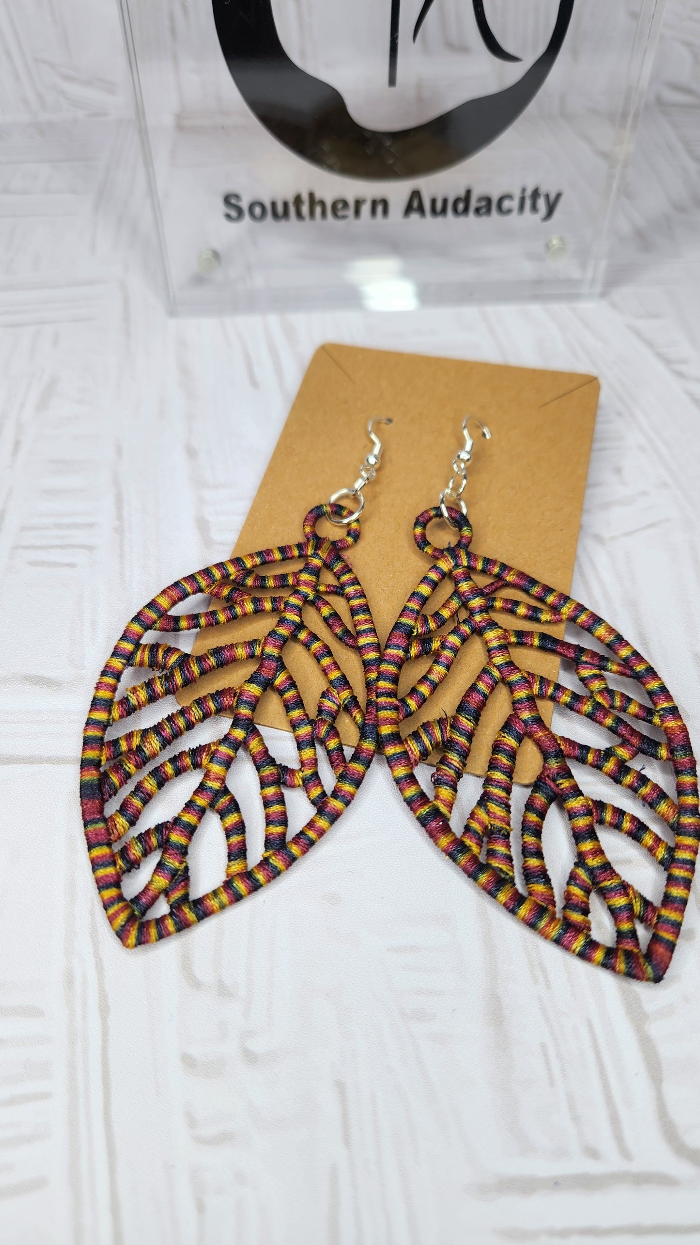 Free Standing Lace Earring-Variegated A