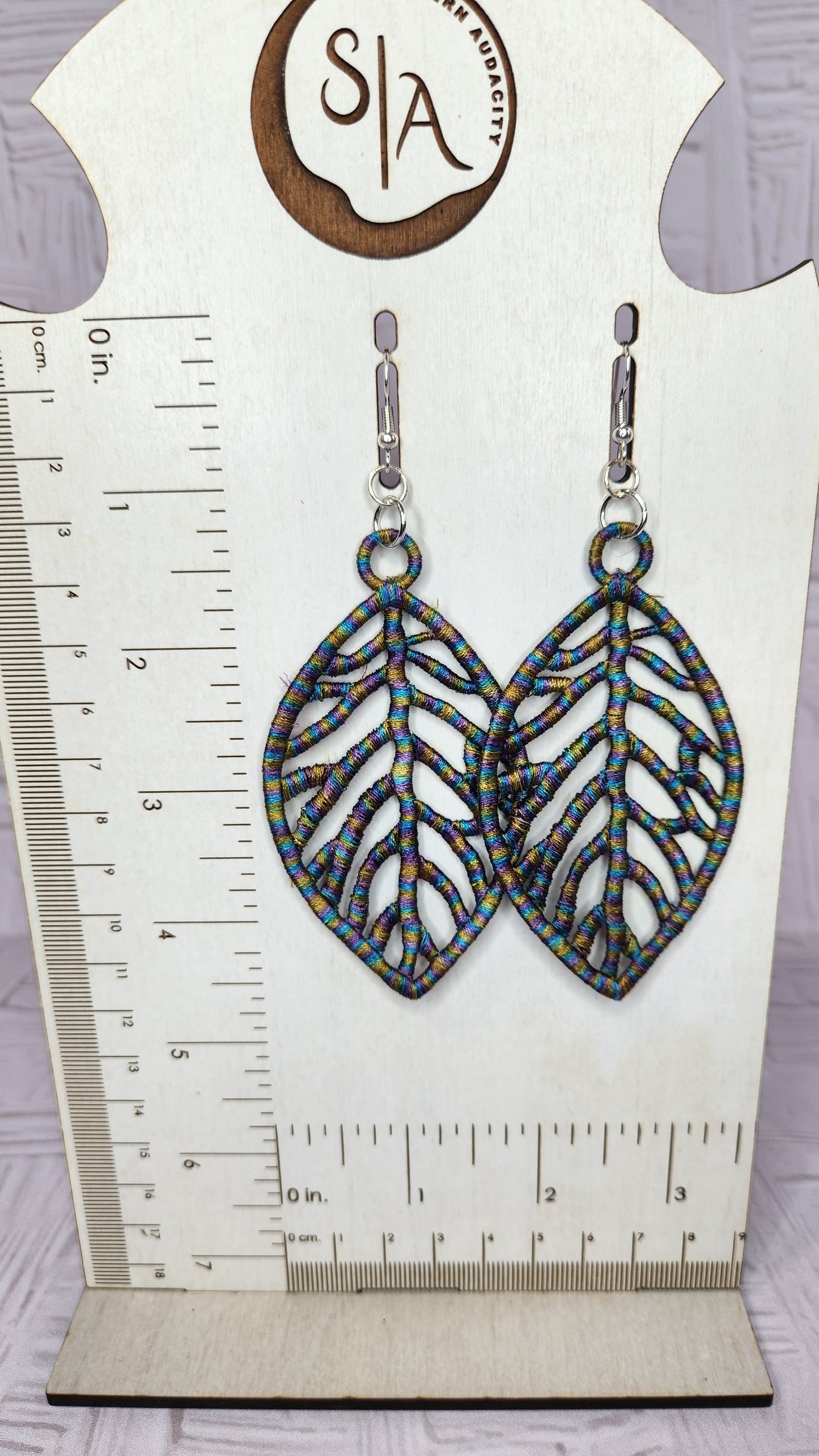 Free Standing Lace Earring-Variegated B
