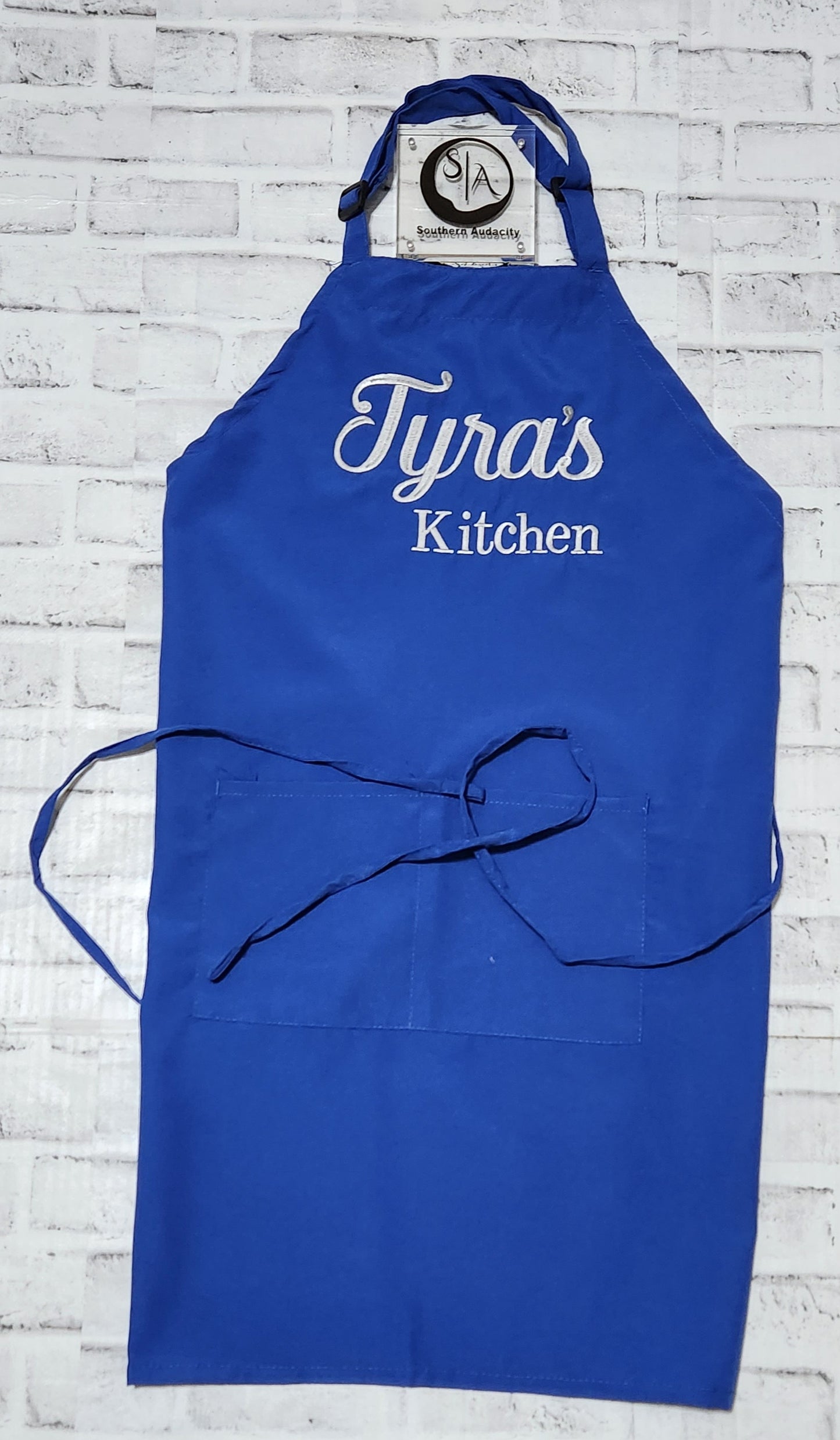 Embroidered Personalized  Adjustable Apron